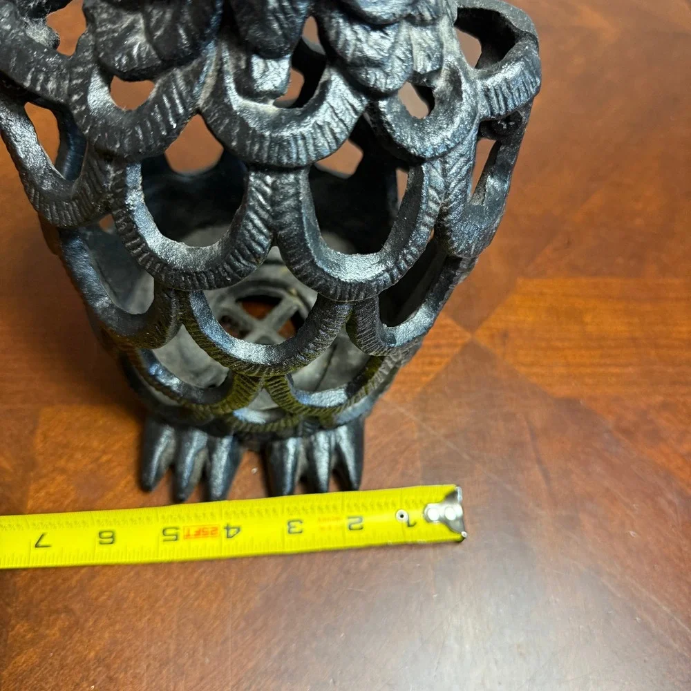 Vintage‎ Cast Iron Hanging Eagle Lantern Rustic Bird